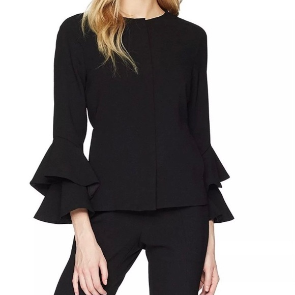 Nanette Lepore ruffle sleeve blazer
